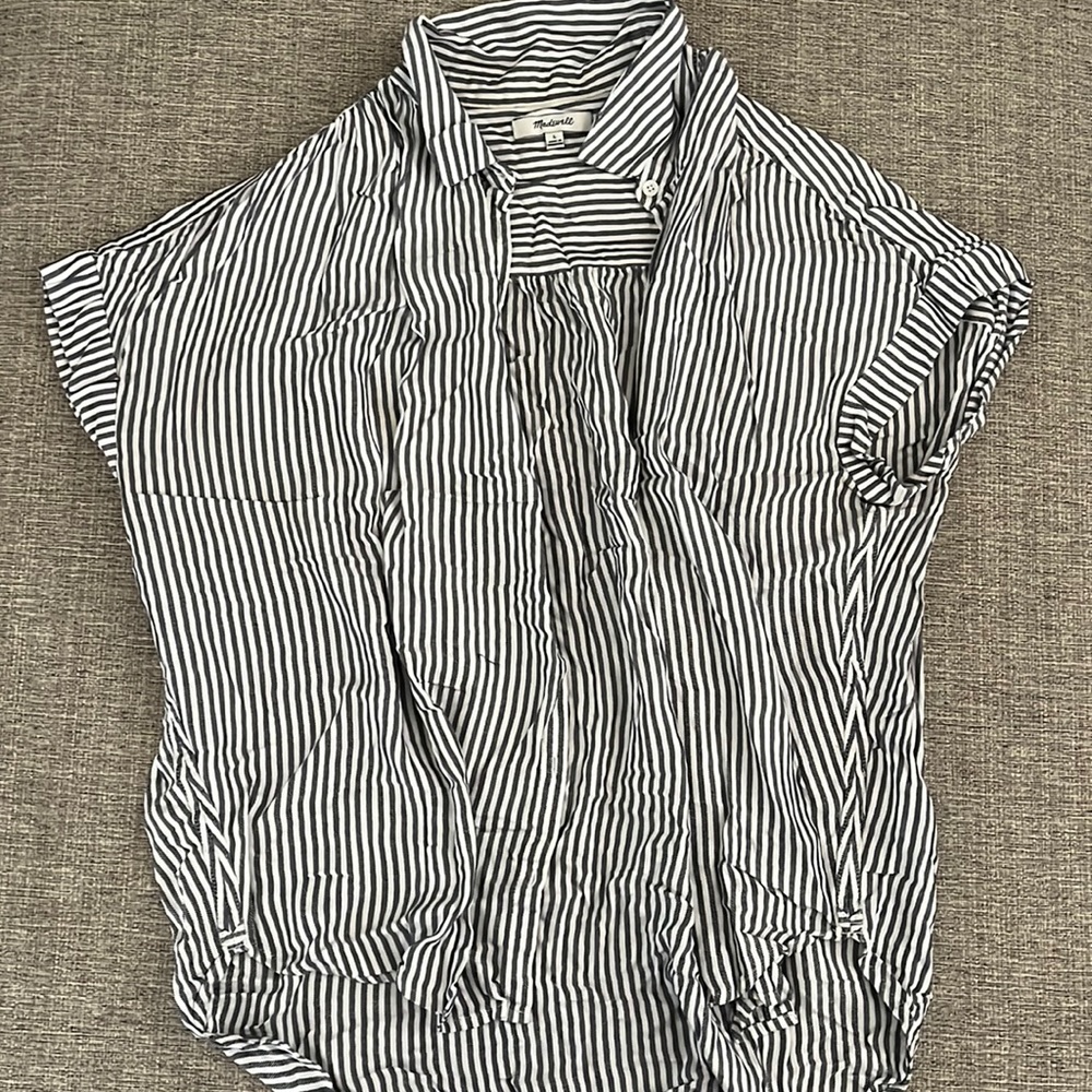 Striped Button Up Top